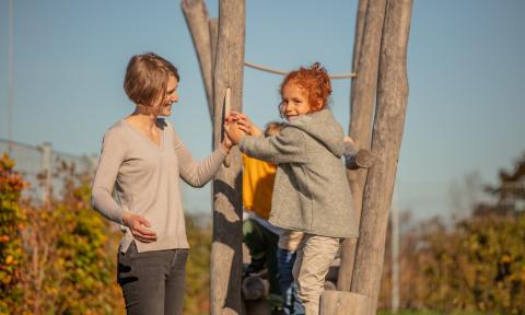 Begleitung der Kinder vom Kindergarten in die Schule